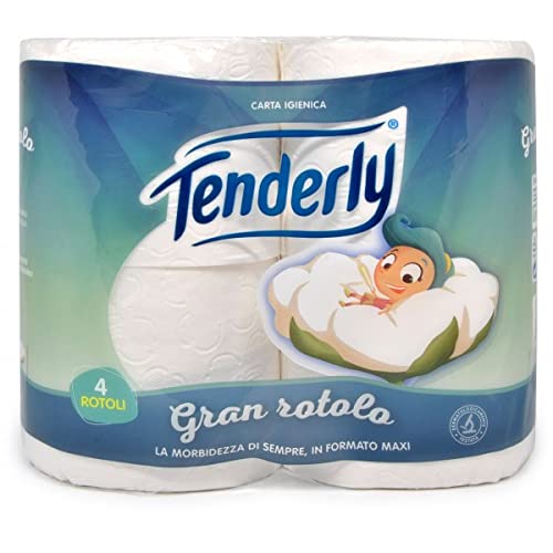 Tenderly - Gran rol, 3-voudig zacht toiletpapier, 4 rollen