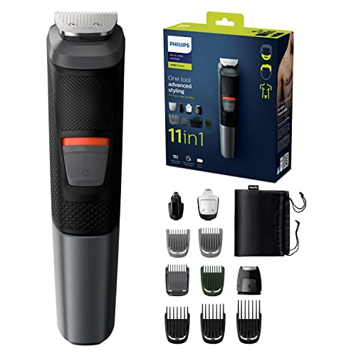 Philips Multigroom 5000 Series 11-in-1, gezicht, haar en lichaam met DualCut-technologie (Model MG5730/15)