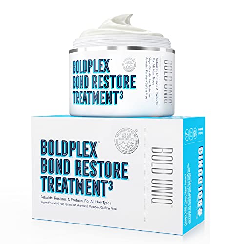 Bold Plex 3 Haarproteïne Behandelingsmasker - Hydraterende Verzorgende Formule voor Krullend, Droog, Gekleurd, Pluizig, Gebroken of Gebleekt Haar - 200ml