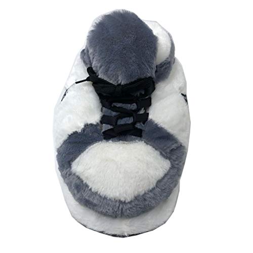 Dames/Heren Schattige Broodschoenen, Dames Warme Huisslippers Dames Huisschoenen Grote Maat 36-44 Huis Knusse Sneakers Vrouw Slippers 7 Grijswit