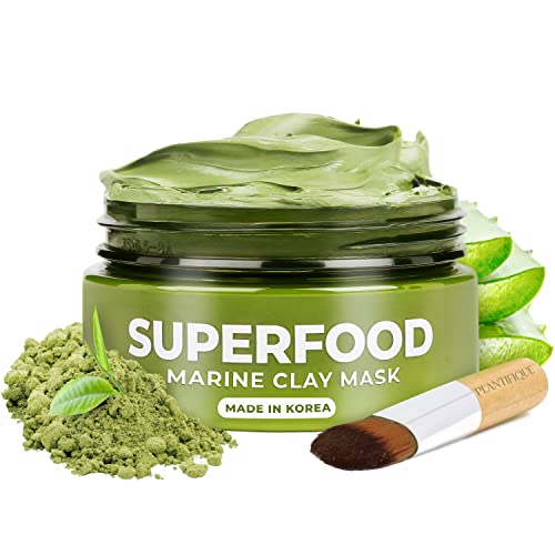 100% VEGAN Dead Sea Mud Mask with Avocado & Superfoods - Marine Clay Face Mask - Blackhead Remover - Facial Pore Minimiser - Cleanse and Detoxify the Skin - Natural for Young Looking Skin Face Masks