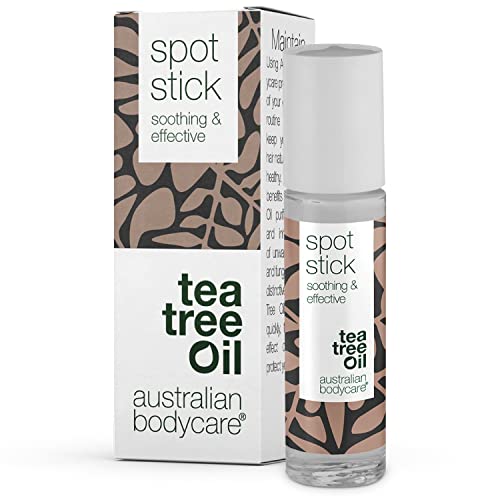 Australian Bodycare Tea Tree Olie Stick - Tea tree stick tegen onzuiverheden voor vlekjes, puistjes en een vette, acne-gevoelige huid met Australische Tea Tree Olie van hoge kwaliteit (goedgekeurd door farmaceuten), 9 ml.