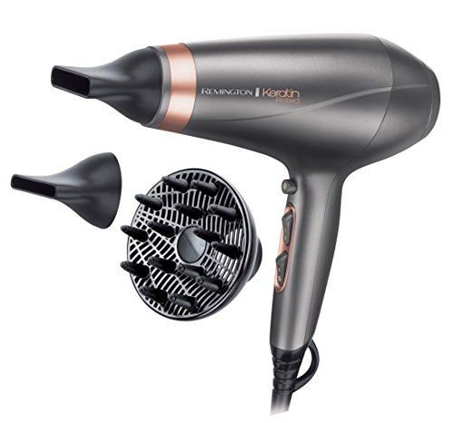 Remington Haardroger Keratin Protect (2200 Watt, Verrijkt Met Keratine En Amandelolie, Met Diffuser, Minder Haarbeschadiging, Sterk En Gezond Haar) AC8820