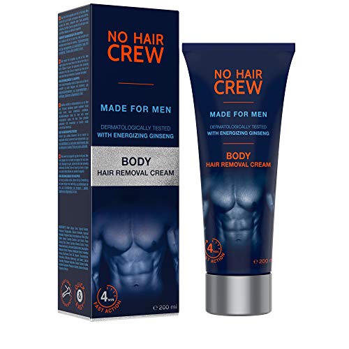 NO HAIR CREW Premium Ontharingscrème Voor Mannen - Effectieve en Zachte Ontharing Voor Het Lichaam (200 ml)