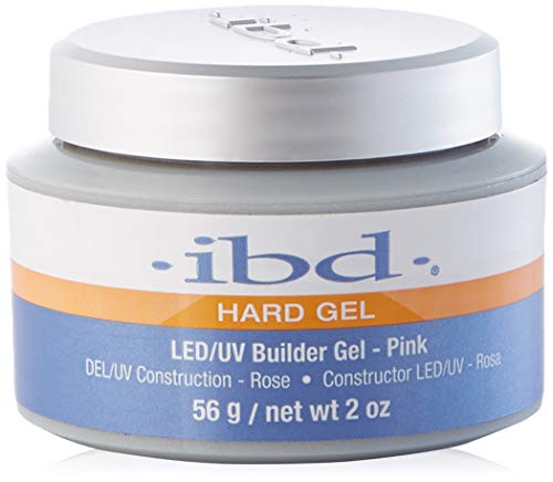 IBD Hard Gel LED/UV Builder Gel, roze, per stuk verpakt (1 x 56 g)