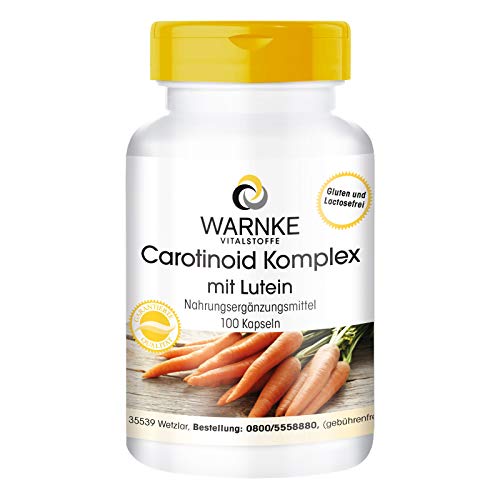 Carotenoïdencomplex - luteïne + zeaxanthine + bèta-caroteen + lycopeen - 100 capsules