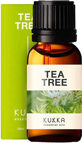 Kukka Tea Tree etherische olie - Pure Tea Tree Oil voor huidverzorging, haar en hoofdhuid - 100% natuurlijk voor aromatherapie voor diffusers - 10ml
