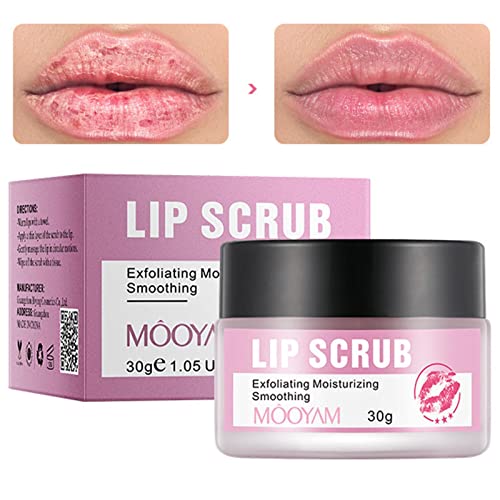 Lipscrub voor donkere lippen - Organische lippenbalsemscrub voor het verlichten en verhelderen van donkere lippen - Lip Exfoliator Scrub, Sugar Lip Scrubs, Lip Sugar Scrub, voor schrale Generic