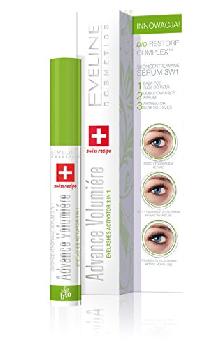 Eveline Cosmetics Concentrated Advance Volumiere Wimpergroeiserum | 10ml | Versterkende En Verdikkende Conditioner Voor Lange Wimpers | Innovatieve Formule Met Hyaluronzuur