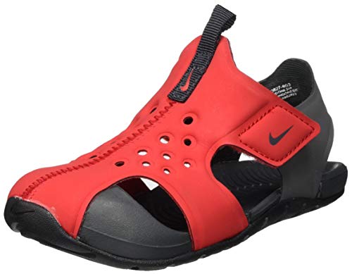 Nike Sunray Protect 2 Sandalen voor jongens, 0, University Rood Antraciet Zwart, 18.5 EU