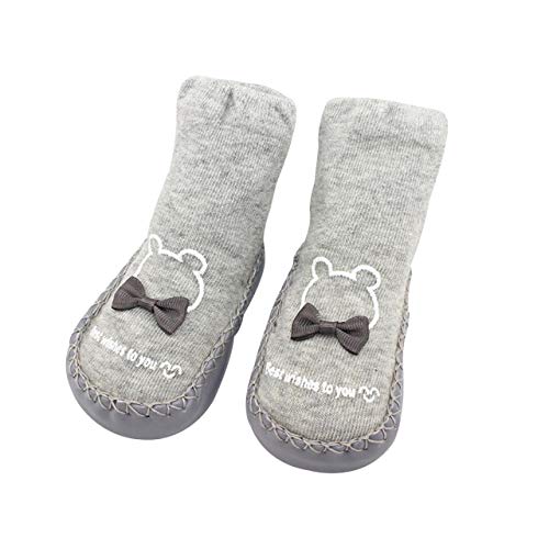 DEBAIJIA Unisex Baby Xbx platform, Tls01 Schleife Grau, 17 EU
