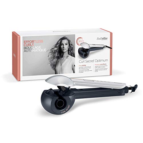 BaByliss C1600E Curl Secret Optimum, Automatische krultang met ionische technologie,zilver