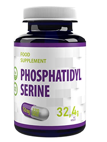 Fosfatidylserine 150mg 120 Vegan Capsules Hoge Sterkte, voor Concentratie en Geheugen