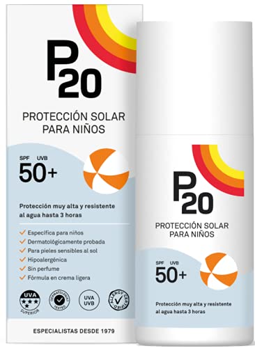 P20 ® | Zonbescherming Kinderen SPF 50 | Daylong Zonnecrème SPF 50 in spray formaat voor Zeer Hoge Bescherming tegen UVA en UVB Zonnestralen | Zonnebrandcrème voor allergische | 200 ml