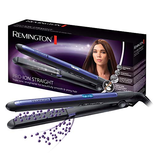 Remington Stijltang Pro-Ion Straight (Steil Haar, Glad Glanzend Haar, Ionentechnologie, 9 Temperatuur-instellingen, 150-230°C) S7710