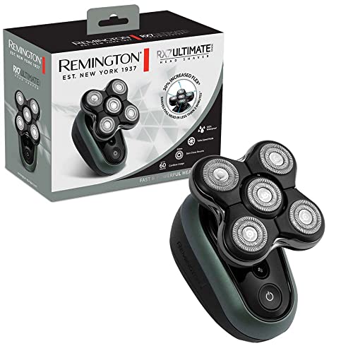 Remington Elektrisch Scheerapparaat Heren [Turbo-Boost Functie] Hoofdscheerapparaat (5 Scheerkoppen, Glad Scheren, Max 0,2 mm, Detailtrimmer, Waterdicht) Headshaver XR1600