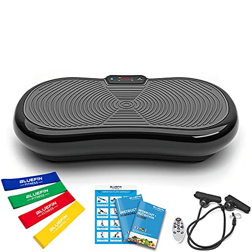 Bluefin Fitness Ultra Dunne Trilplaat | Verlies Vet & Wordt Gezond vanuit Huis | 5 Programma's + 180 niveau's | Bluetooth Speakers | Gemakkelijk Op Te Bergen | Strak VK Design