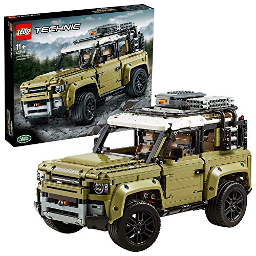 LEGO 42110 Technic Land Rover Defender Off Road 4x4 Speelgoed Auto, Exclusief Verzamel en Displaymodel voor Tieners