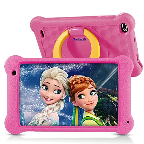 Tablet voor kinderen, 2 GB RAM, 32 GB ROM, Quad Core, ouderlijk toezicht, 7 inch oogbescherming IPS FHD-scherm Android 10-tablets met kinderveilige hoes