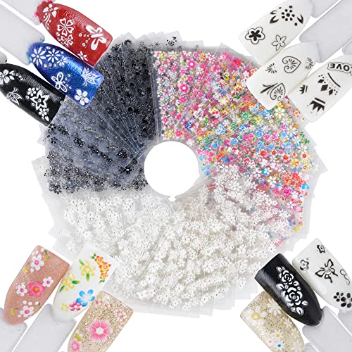 JNCH 90 vellen nagelstickers, vingernagels, 3D-design, zelfklevende tattoosticker, nail art tip, manicure-decals, doe-het-zelf-decoratie