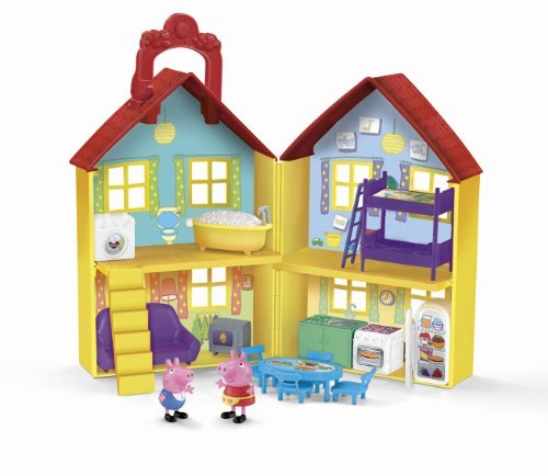 Peppa Wutz Peppa's familiehuis 92620 - speelset met 15 accessoires voor creatief spelen en exclusieve peppa, schoorsteen en luzie krullen speelfiguren, ideaal voor kinderen vanaf 2 jaar