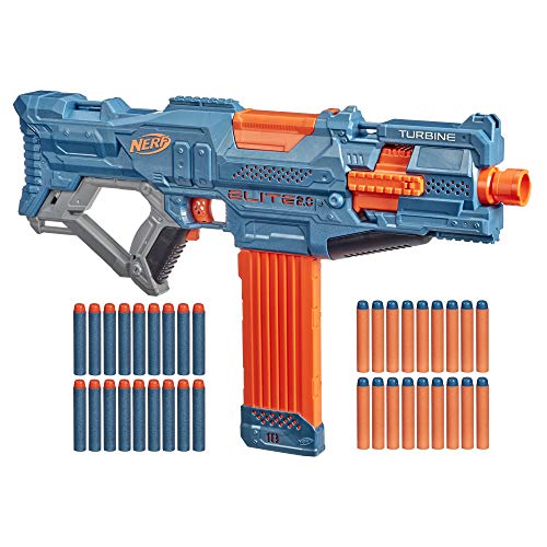 Nerf Elite 2.0 Turbine CS-18 gemotoriseerde blaster, 36 Nerf-darts, magazijn voor 18 darts, ingebouwde aanpassingsmogelijkheden