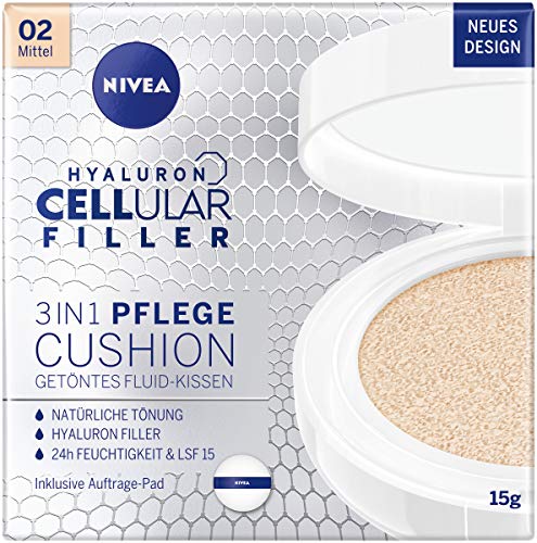 Nivea 3-In-1 Anti-Aging Verzorgingskussen, Voor Gemiddelde Huidtypes, 15 ml