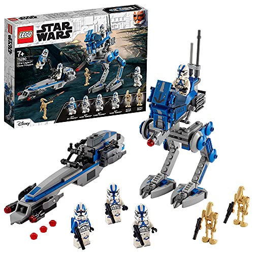 LEGO 75280 Star Wars 501st Legion Clone Troopers Bouwset met Clone Trooper poppetjes en AT-RT Walker Actiefiguur