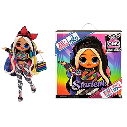 LOL Surprise 577911 OMG Movie Magic STARLETTE - Fashion pop met 25 verrassingen & filmset/Theater speelset - series 1 - Incl. fashion, accessoires en meer - verzamelbaar -vanaf 4+ jaar
