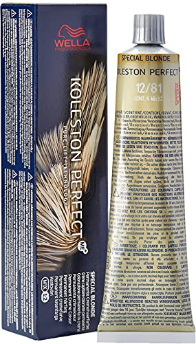 Wella Koleston Perfect ME+ speciale blonde permanente haarkleur, nr. 12/81 speciale blond/parelas, 0,66 kg, 8005610628257