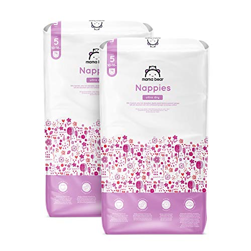 Amazon-merk: Mama Bear - 152 Ultra-Dry luiers - maat 5 (10-16 kg) - nieuwe versie