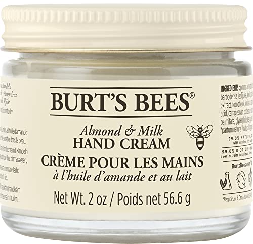 Burt's Bees® 99% natuurlijke vochtinbrengende handcrème met amandelen en melk - pot van 56,6 gram