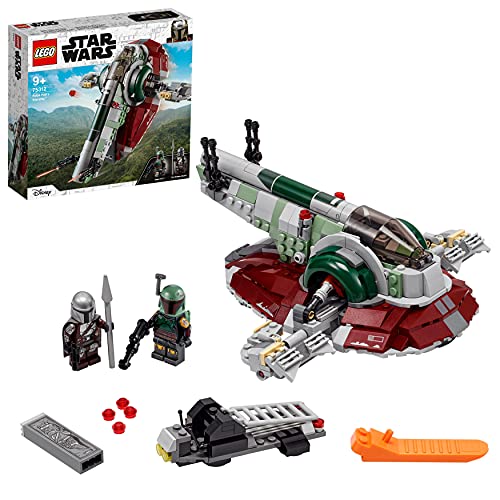 LEGO 75312 Star Wars Boba Fett's SterrenschipBouwspeelgoed Voor Kinderen Vanaf 9 JaarMandalorian-Model Met 2 Minifiguren