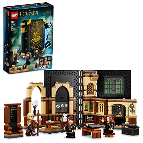 LEGO 76397 Harry Potter Zweinstein Moment: Verweerles speelset, bouwbaar boek reisspeelgoed, verzamelbaar cadeau-idee