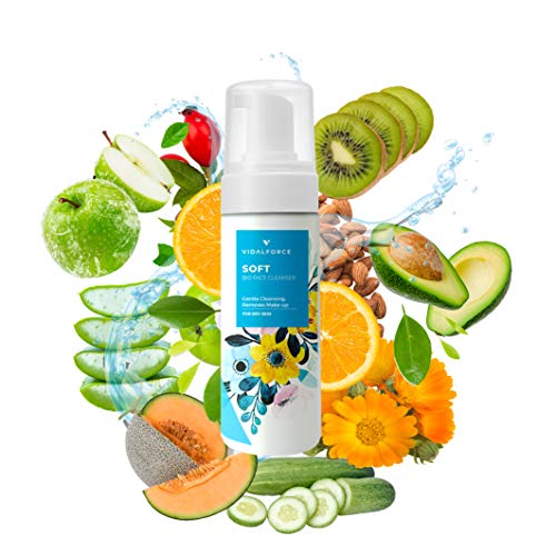 SOFT MOUSSE. Gezichtsreinigende mousse I Voor de Droge of Normale Huid IReinigt poriën en mee-eters, Vuil en make-up. Natuurlijke gezichtsscrub. 16 Natuurlijke en Biologische Actieve Ingrediënten