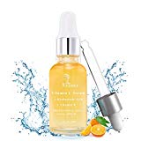 Vsadey Vitamine C Serum | Volledig hydraterende, organische collageen booster gezichtsserum | 20% vitamine C + hyaluronzuur + vitamine E | Natuurlijke anti-aging + antirimpel | 30ml