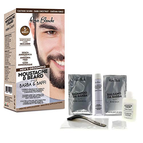 Renee Blanche kleuring voor baard en snor kleur donkerbruin 2 x 20 ml