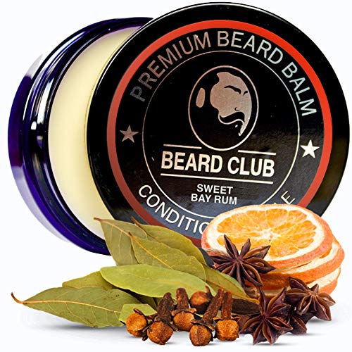 Premium baardbalsem | Sweet Bay Rum | De beste baardverzachter en -verzachter om je baard vorm te geven en te stylen, terwijl je baard jeuk en schilfers stopt | Natuurlijk en biologisch | Geweldig voor haarverzorging en groei