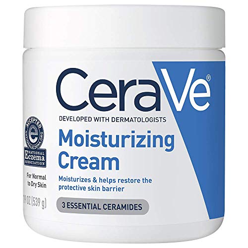CeraVe hydraterende crème, 50 ml, dagelijkse hydratatie voor gezicht en lichaam, voor de droge huid