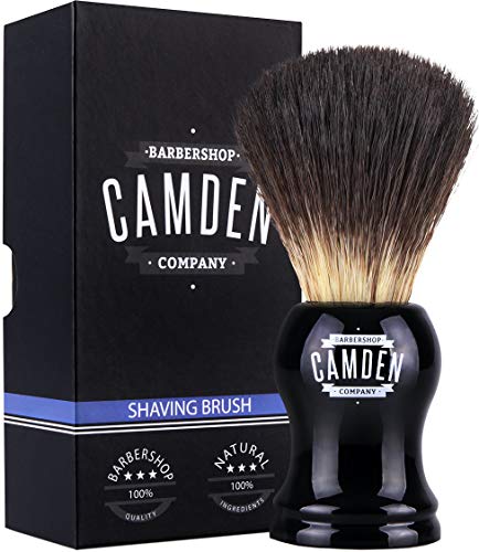 Scheerkwasten van Camden Barbershop Company ● Vegan Badger 2.0 ● voor het scheren van de neus ● veganistisch dassenhaar