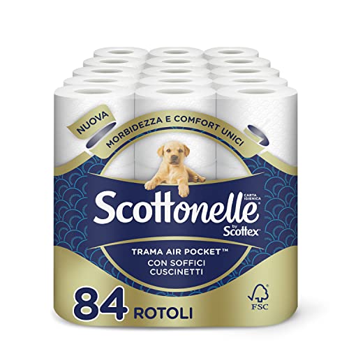 Scottonelle toiletpapier, zacht en gewatteerd, 84 rollen