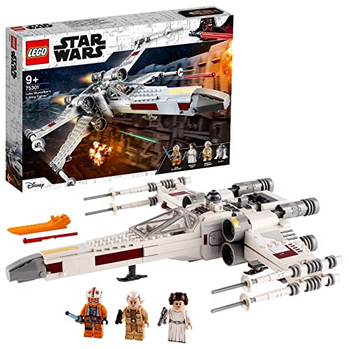 LEGO 75301 Star Wars Luke Skywalker's X-Wing Fighter-Speelgoed met Prinsess Leia en R2-D2 Droid Figuur