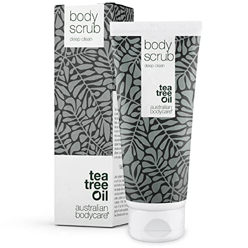 Australian Bodycare Bodyscrub voor Vrouwen & Mannen 200 ml | Tea Tree Olie Bodyscrub Exfoliant | Voetscrub voor de Probleemhuid | Voor Puistjes op Rug & Lichaam | met Australische Tea Tree Olie